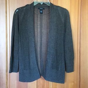 🎉🎉Host Pick! Alfani Crochet-like Open Cardigan, Size Small